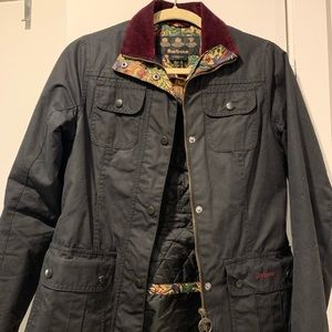 Like New Women’s Barbour Floral-Lined Coat US 4